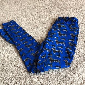 Lularoe OS Daschund leggings